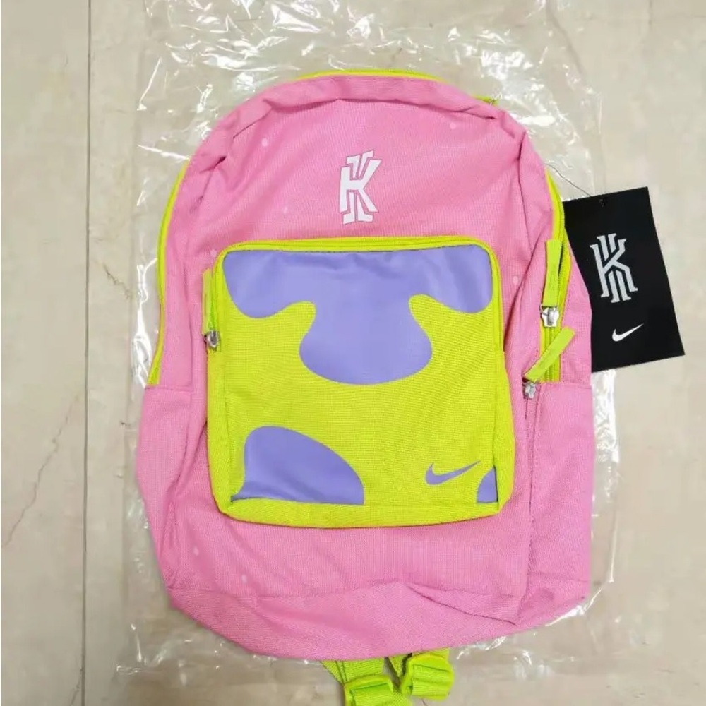 Nike Kids Pink and Yellow Backpack